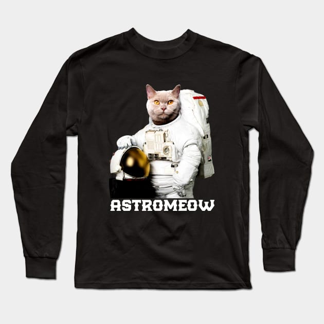 Astrocat Long Sleeve T-Shirt by ArtBot